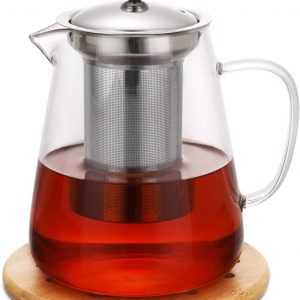 Hiware 32oz Stovetop Safe Glass Teapot